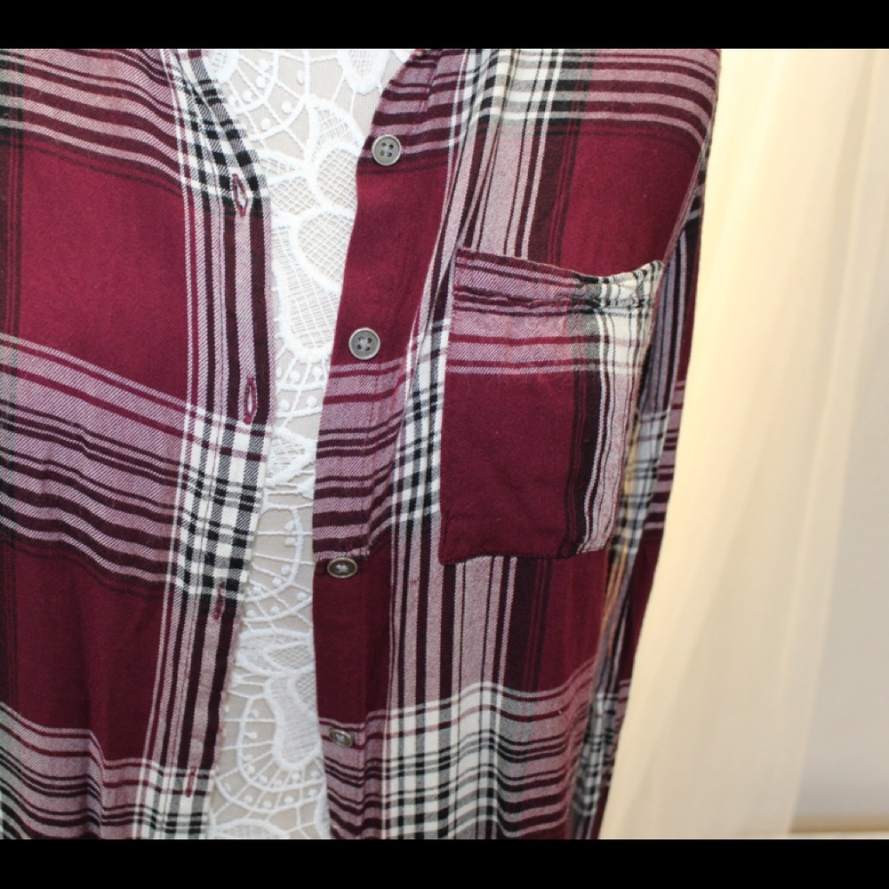 Plaid Flannel front pocket - Picture 3 of 4